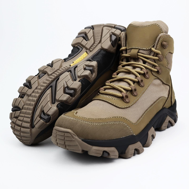 Шкіряні демісезонні черевики OKSY TACTICAL Koyot арт. 070112-cordura 41 розмір - зображення 1