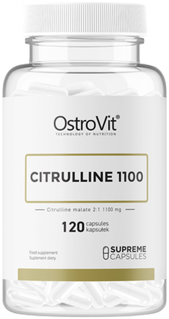 Передтренувальний комплекс OstroVit Supreme Capsules Citrulline 1100 mg 120 капс (5903246228458) - зображення 1