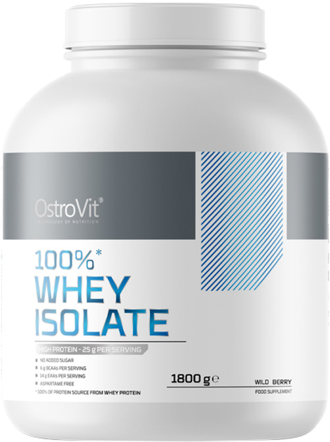 Протеїн OstroVit 100% Whey Isolate Лісові ягоди 1800 г (5903933909615) - зображення 1