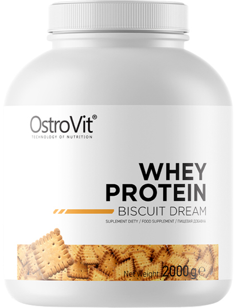 Протеїн OstroVit 100% Whey Protein Бісквітна мрія 2000 г (5902232613377) - зображення 1