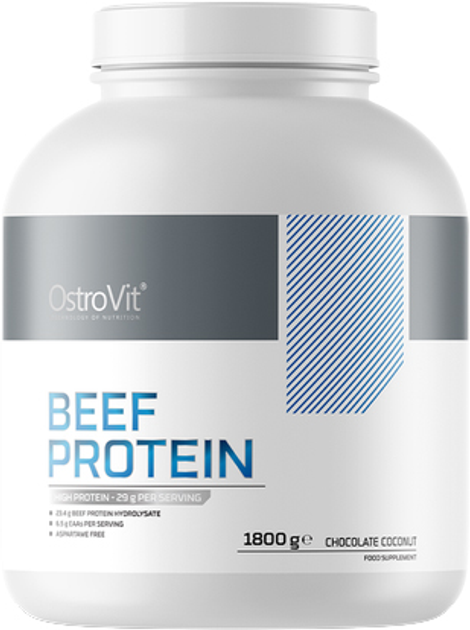 Protein OstroVit Beef Protein Czekolada-Kokos 1800 g (5903933910123) - obraz 1