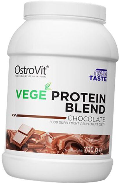 Протеїн OstroVit VEGE Protein Blend 700 г Шоколад (5903246228199) - зображення 1