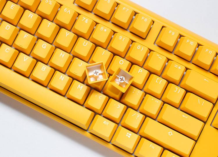 Клавіатура дротова Ducky One 3 Yellow RGB LED MX-Silent-Red 100042984 (WLONONWCRA180) - зображення 2