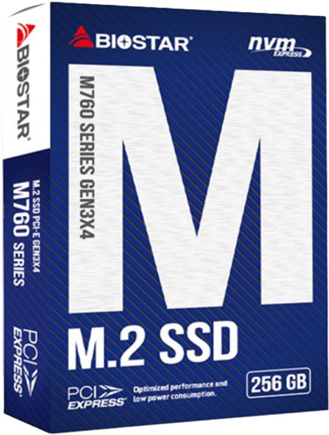 SSD диск Biostar M760 256GB M.2 	PCIe Gen3x4 3D TLC NAND (M760-256GB) - зображення 2