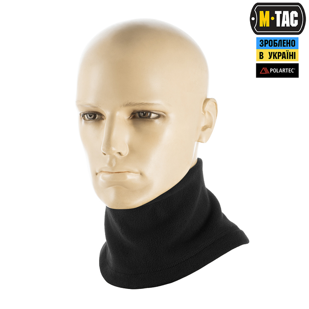 Шарф-труба M-Tac Elite короткий с затяжкой флис (320г/м2) Black S/M - изображение 2