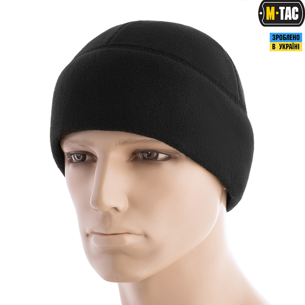 Шапка M-Tac Watch Cap фліс (260г/м2) with Slimtex Black XL - зображення 1