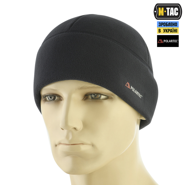 Шапка M-Tac Watch Cap фліс Polartec Dark Navy Blue M - зображення 1