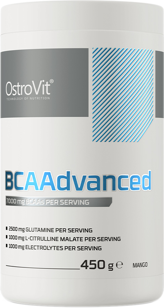 BCAA OstroVit BCAAdvanced 450 g Mango (5903933913063) - obraz 1