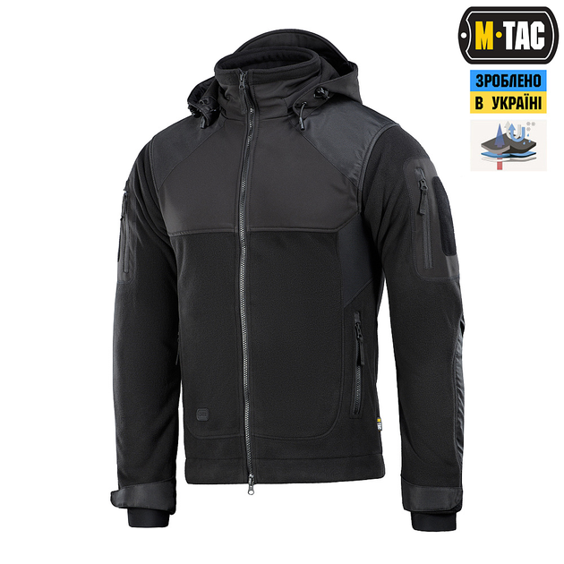 Куртка M-Tac Norman Windblock Fleece Black L - зображення 1