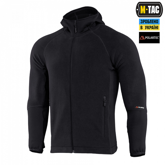 Кофта M-Tac Hoodie Polartec Sport Black 3XL - зображення 1