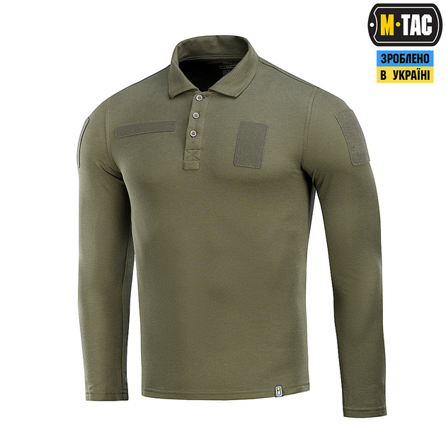 Поло M-Tac тактическое длинный рукав 65/35 Army Olive XS - изображение 1