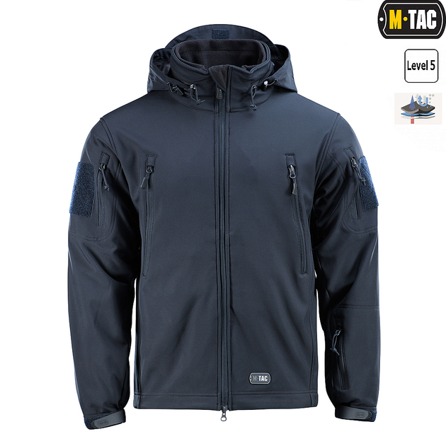 Куртка M-Tac Soft Shell з підстібкою Dark Navy Blue 2XL - зображення 2