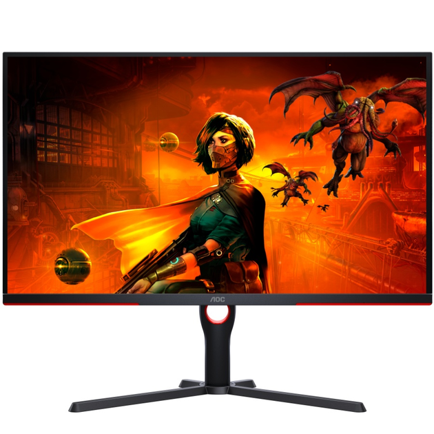 Монитор TFT 31.5" AOC 4K UHD IPS 144Гц 1мс HDMIx2 DPx2 Black-Red (U32G3X/BK) - изображение 1