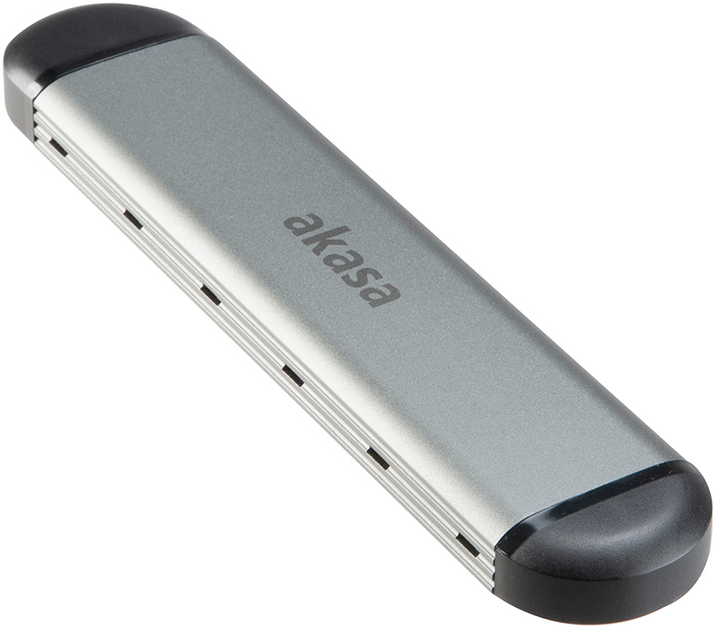 Kieszeń zewnętrzna Akasa M.2 SATA / NVMe SSD USB 3.1 Gen 2 Silver (AK-ENU3M2-04) - obraz 2