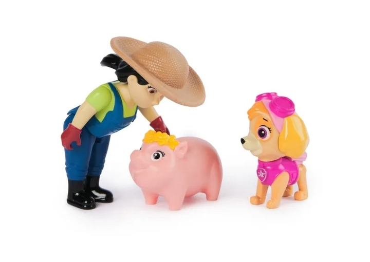 Zestaw figurek Spin Master Paw Patrol Hero Pup Farmer Yumi & Skye (681147027367) - obraz 2