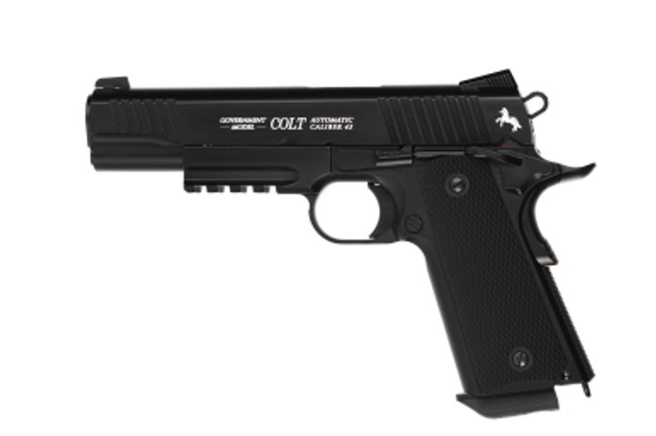 Пневматический пистолет Umarex Colt M45 CQBP BLACK Blowback кал.4,5мм - изображение 1