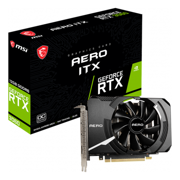 Відеокарта дискретна MSI RTX 3060 AERO ITX 12G RTX 3060/15000МГц - зображення 3