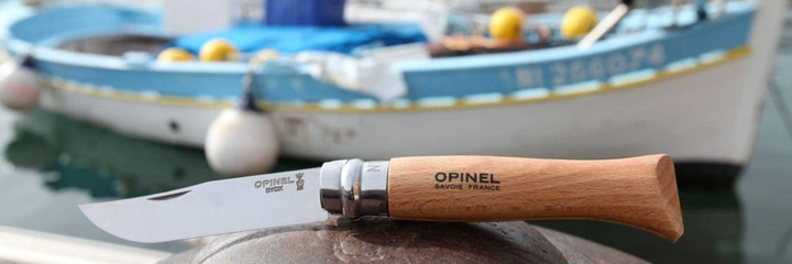 Нож складной Opinel 7 VRI inox тип Viroblock Длина клинка 80мм - изображение 2