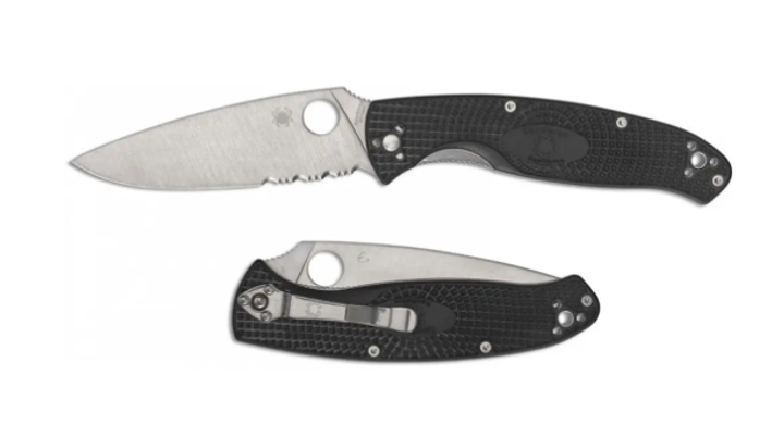 Нож складной Spyderco Resilience FRN Black тип замка Liner Lock C142PSBK - изображение 2