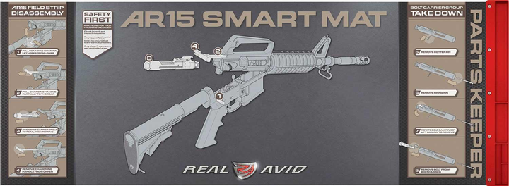 Коврик для чистки оружия Real Avid AR-15 Smart Mat - изображение 1