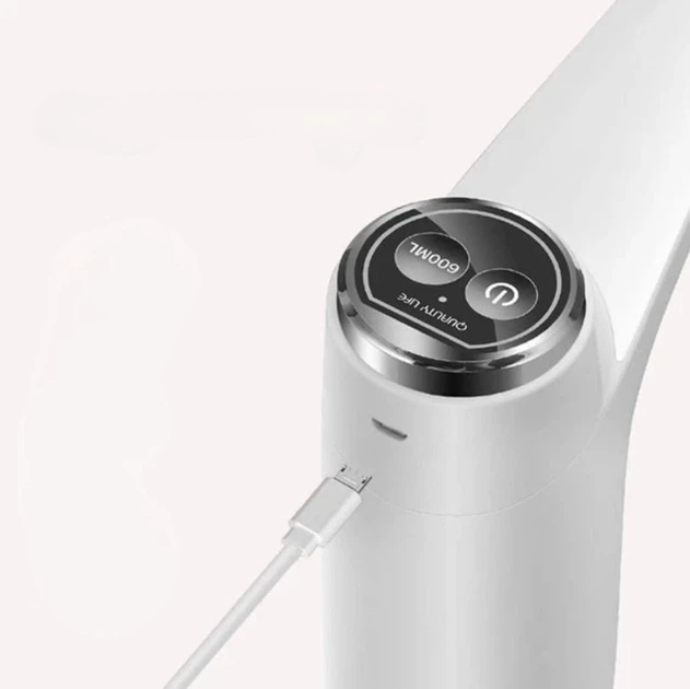 Електрична портативна помпа для бутильованої води Automatic water dispenser з USB Біла - зображення 2