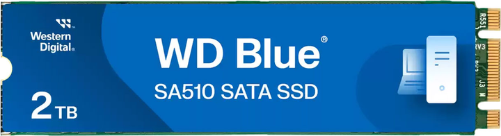 Dysk SSD Western Digital SA510 2TB M.2 SATA III 3D NAND TLC Blue (WDS200T3B0B) - obraz 1