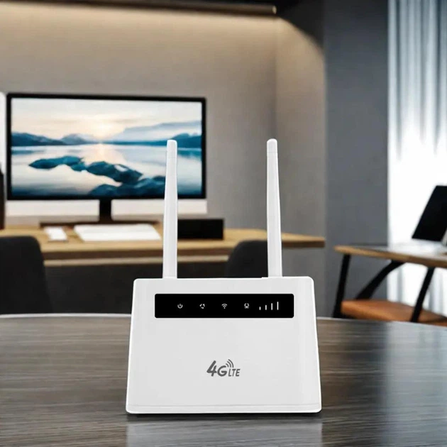 Настольный Wi Fi роутер CPE R311 3G/4G/5G LTE SIM модем 300 Mbps вай фай маршрутизатор для дома Белый - изображение 8