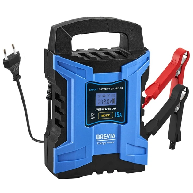 Зарядное устройство для АКБ Brevia Power1500 15A, 12V/24V - изображение 2