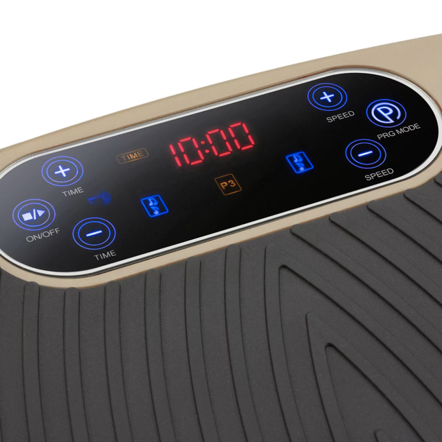 Віброплатформа 3D Gymtek XP750 Intense Gold (2 мотори) до 180 кг + Еспандери та Bluetooth - зображення 5