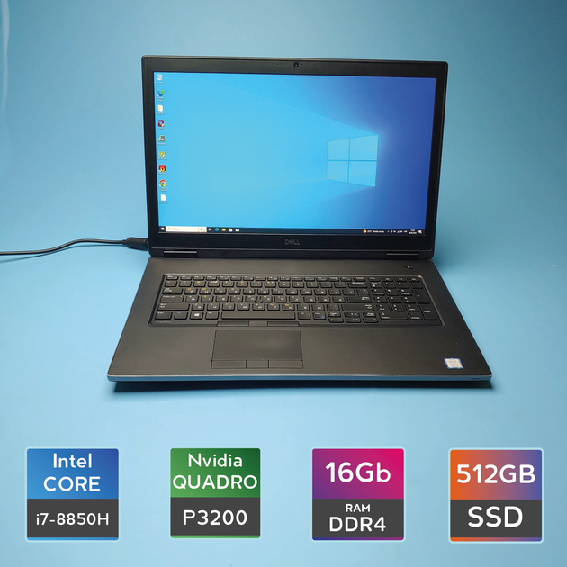 Ноутбук Dell Precision 7730 (i7-8850H/RAM 16GB DDR4/SSD 512GB
