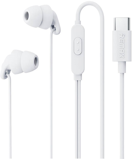 Навушники Remax RM-518a USB-C 1.2 m White (6954851207719) - зображення 1