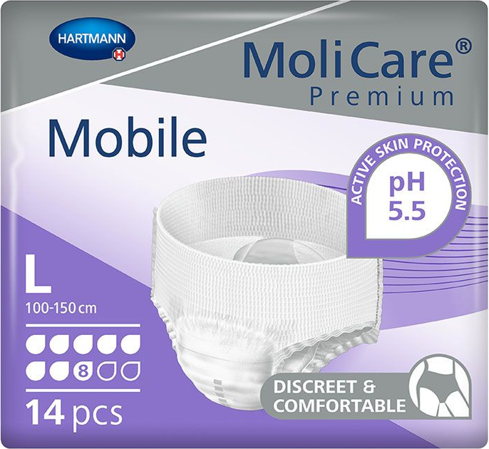 Труси-підгузки для дорослих Hartmann Molicare Premium Mobile 8d L 14 шт (4052199275574) - зображення 1
