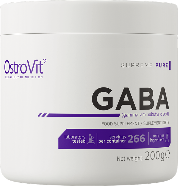 Suplement diety OstroVit Gaba 200 g (5902232619751) - obraz 1