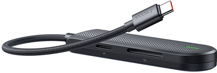 Hub USB-C Mcdodo 5w1 USB 2.0 x 3 + USB 3.0 + SD/TF Black (HU-1430) - obraz 3