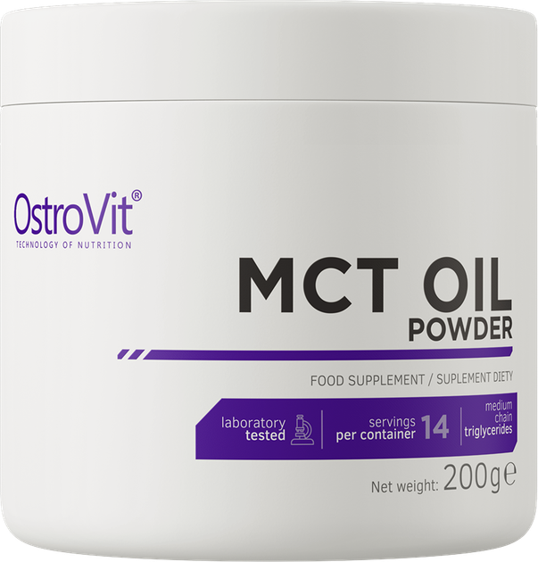 Харчова добавка OstroVit MCT Oil Powder 200 г (5903246222210) - зображення 1