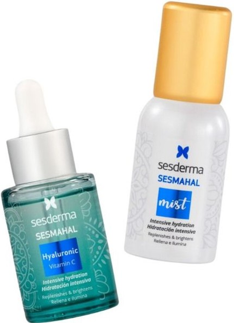 Zestaw do pielęgnacji twarzy Sesderma Sesmahal Serum z kwasem hialuronowym i witaminą C 30 ml + Mgiełka 30 ml (8429979472618) - obraz 2