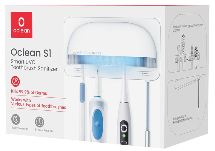 Стерилізатор для зубних щіток Oclean S1 White (6970810552638) - зображення 11