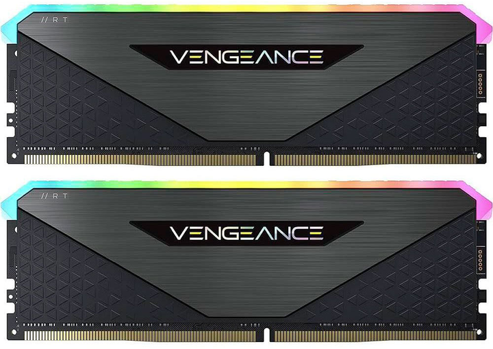 Оперативна пам'ять Corsair DDR4-3200 32768MB PC4-25600 (Kit of 2x16384) Vengeance RGB RT Black (CMN32GX4M2Z3200C16) - зображення 1