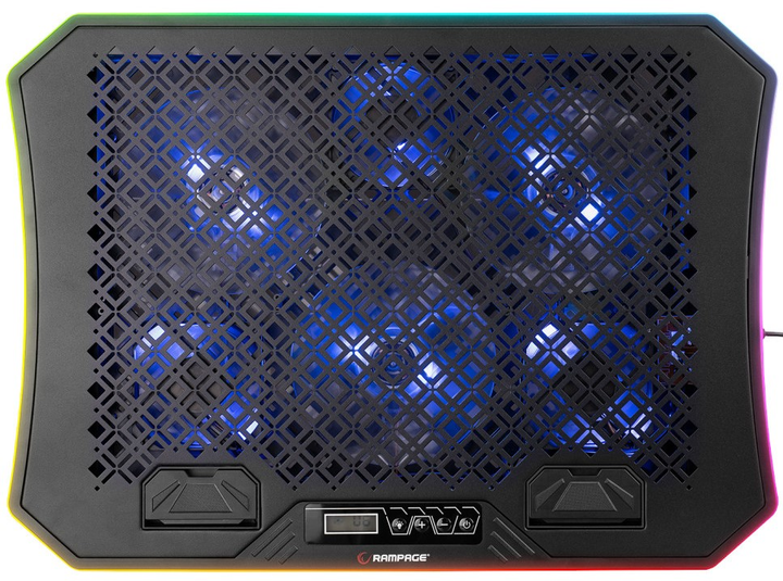 Podstawka chłodząca pod laptopa Rampage Metafor RGB 10-19" (AD-RC34) - obraz 1