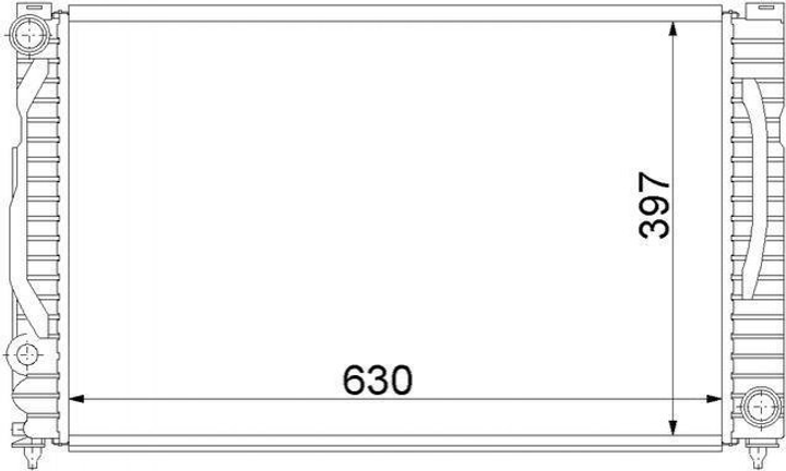 Радиатор охлаждения двигателя STARLINE AIA2124 Audi A4, A6; Volkswagen Passat; Skoda Superb 8DO121251N, 8D0121251N, 4B0121251K - изображение 1