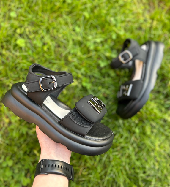Босоножки Jong Golf для девочек на платформе черные 33 - Фото 2 Босоножки Jong Golf для девочек на платформе черные 33 - изображение 2