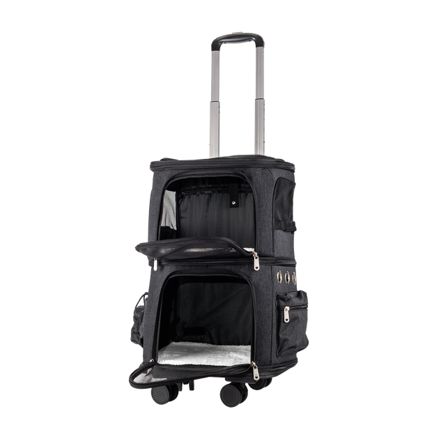 Сумка-візок для двох тварин Voyager Pet LVCB2339, Чорний - Фото 12 Сумка-візок для двох тварин Voyager Pet LVCB2339, Чорний - зображення 12
