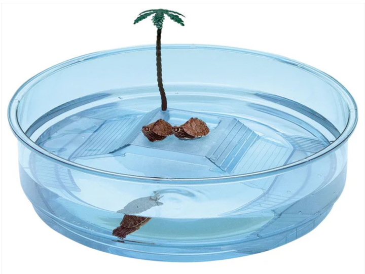 Пластиковый аквариум для черепах Ferplast Oasi Ø 34.5x9.5 см 60016015 - Фото 2 Пластиковый аквариум для черепах Ferplast Oasi Ø 34.5x9.5 см 60016015 - изображение 2