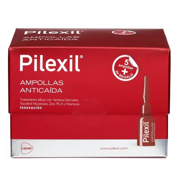 Preparat przeciw wypadaniu włosów Pilexil Anti-Hair Loss 15 Ampoules + 5 GIFT Ampoules (8430340026408) - obraz 1