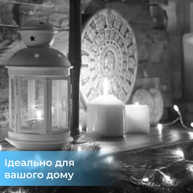 Гірлянда світлодіодна кінський хвіст GarlandoPro 200LED Роса 2м 10 ліній Білий 1733011W - зображення 5