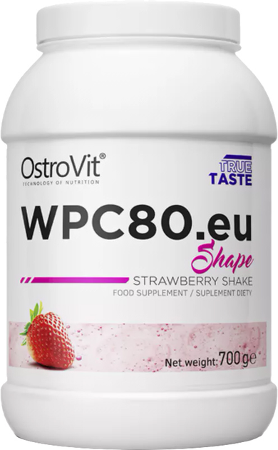 Протеїн OstroVit WPC80.eu Shape 700 г Полуничний шийк (5902232611106) - зображення 1