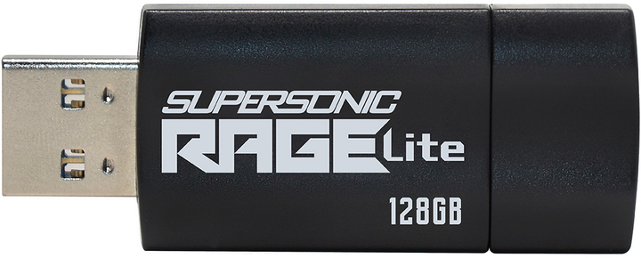 Флеш пам'ять Patriot Supersonic Rage Lite 128GB USB 3.2 Black/Blue (PEF128GRLB32U) - зображення 2