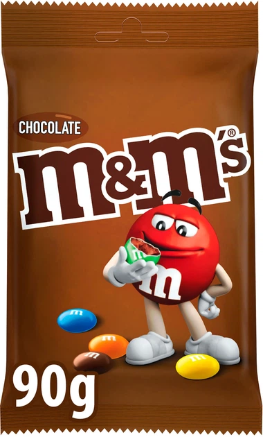 Упаковка драже M&M's с шоколадом 90 г х 20 шт (5900951319723