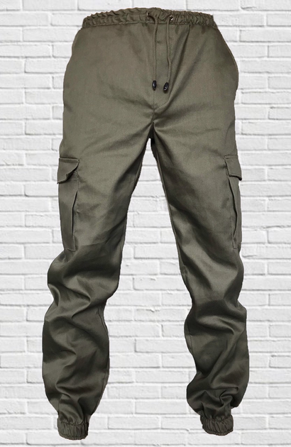 Мужские штаны джогеры Алекс-3 (хаки), 52 р. (Шр-х) - изображение 2