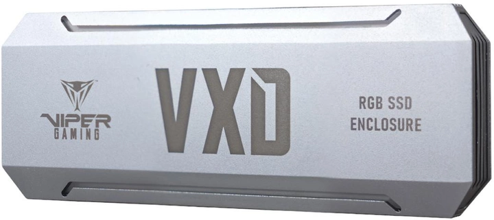 Зовнішня кишеня Patriot VXD M.2 PCIe RGB SSD Enclosure USB Type-C Silver (PV860UPRGM) - зображення 2